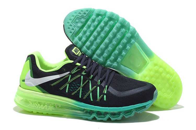 Nike Air Max 2015 vendre nouveau vert noir prix usine